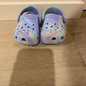 Purple toddler crocs